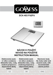 Goddess SCA 403 Fit2Fit Instruction Manual