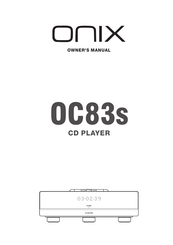 Onix OC83s Owner's Manual