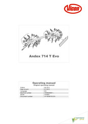 Vicon Andex 714 T Evo Operating Manual