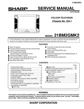 Sharp 21BM2GMK2 Service Manual