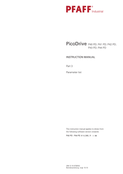 Pfaff PicoDrive P43PD Instruction Manual