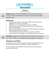 ARENDO 305076 Instruction Sheet