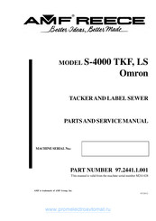 AMF S 4000 LS Parts And Service Manual