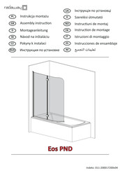 Radaway Eos PND Assembly Instructions Manual