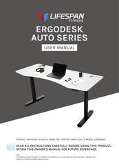 LifeSpan ERGODESK AUTO Series User Manual