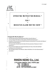 Riken Keiki NC-591W Operating Instructions Manual