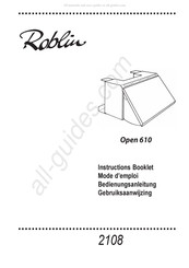 ROBLIN OPEN 610 Instruction Booklet