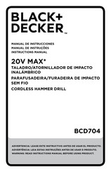 Black & Decker BCD704 Instruction Manual