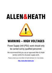 ALLEN & HEATH WZ20:8:2 Service Manual