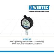 WEBTEC SR-HPM-110-UN-8700 Brief Operating Instructions