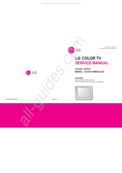 LG CT-21M60X Service Manual