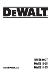 DeWalt DWE8100T Original Instructions Manual
