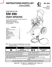 Graco 220-834 Instructions-Parts List Manual
