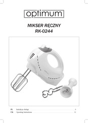 Optimum RK-0244 Operating Instructions Manual
