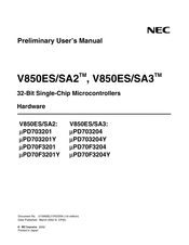 NEC V850ES/SA3 UPD703204 Manual