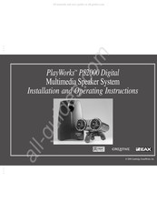 Cambridge Soundworks PlayWorks PS2000 Installation And Operating Instructions Manual