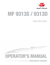 MASSEY FERGUSON MF 9313S Operator's Manual
