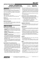 M-System Mini-M M2VF2 Instruction Manual