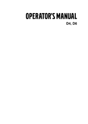 Volvo D4 Operator's Manual
