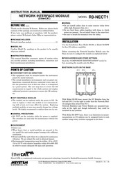 M-system EtherCAT R3-NECT1 Instruction Manual