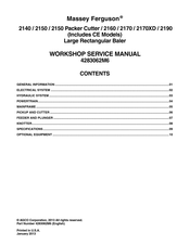 Massey Ferguson 2140 Workshop Service Manual