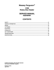 MASSEY FERGUSON 9186 Service Manual