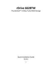 HighPoint rDrive 6628TW Quick Installation Manual