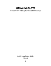 HighPoint rDrive 6628AW Quick Installation Manual
