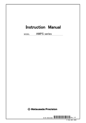 Matsusada AMPS-20B20 Instruction Manual