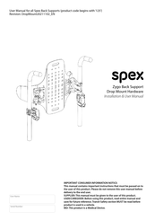 SPEX Zygo Back Support Installation & User Manual