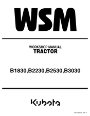Kubota WSM B1830 Workshop Manual