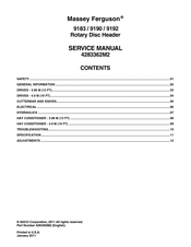 MASSEY FERGUSON 9190 Service Manual