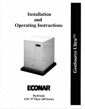 Econar GeoSource Ultra GW 57 Installation And Operating Instructions Manual