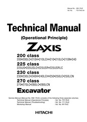 Hitachi Zaxis 250LCN Technical Manual