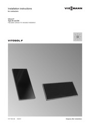 Viessmann VITOSOL F Installation Instructions Manual