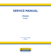 New Holland PS2030 Service Manual