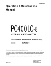 Komatsu PC400LC-8 Operation & Maintenance Manual
