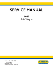 New Holland 1037 Service Manual