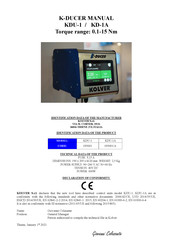 Kolver 035001 Manual