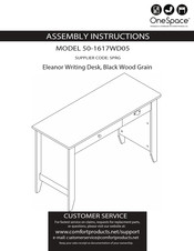 Comfort Products Onespace Eleanor 50-1617WD05 Assembly Instructions Manual