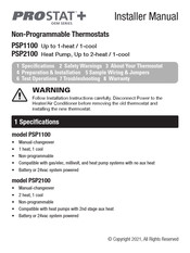 Prostat PSP2100 Installer Manual