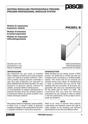 Paso PM2091-B Instructions For Use Manual