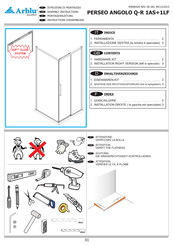 Arblu PERSEO ANGOLO Q-R 1AS+1LF Assembly Instructions Manual