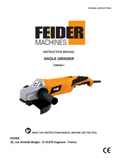 Feider Machines FM2030-1 Instruction Manual