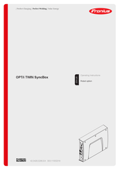Fronius OPT/i TWIN SyncBox Operating Instructions Manual