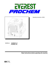 Prochem EVEREST HP Operating Instructions Manual