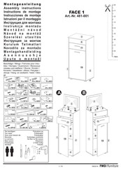 FMD Furniture FACE 1 481-001 Assembly Instructions Manual