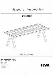 Ilva Notiodx 21010022 Assembly Instruction Manual