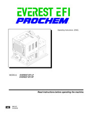 Prochem EVEREST EFI HP Operating Instructions Manual