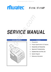 Muratec F-114P Service Manual